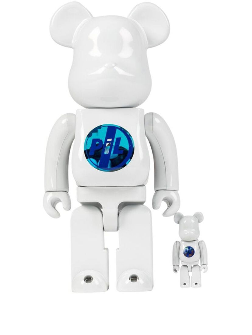 Collectible Medicom Toy Public Image Limited Be@rbrick Chrome collectibles "100% and 400%" - White Hvid | MEDI006919104373