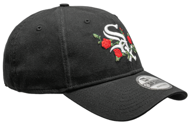 Kasket New Era Chicago White Sox New Era 9FORTY Flower Embroidered Adjustable Cap Sort | 60579746, 2