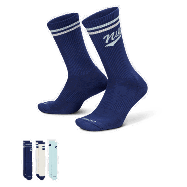 Sokker Nike Everyday Plus Mid-Calf Socks (3 Pairs) Blå | HJ9336-902, 1