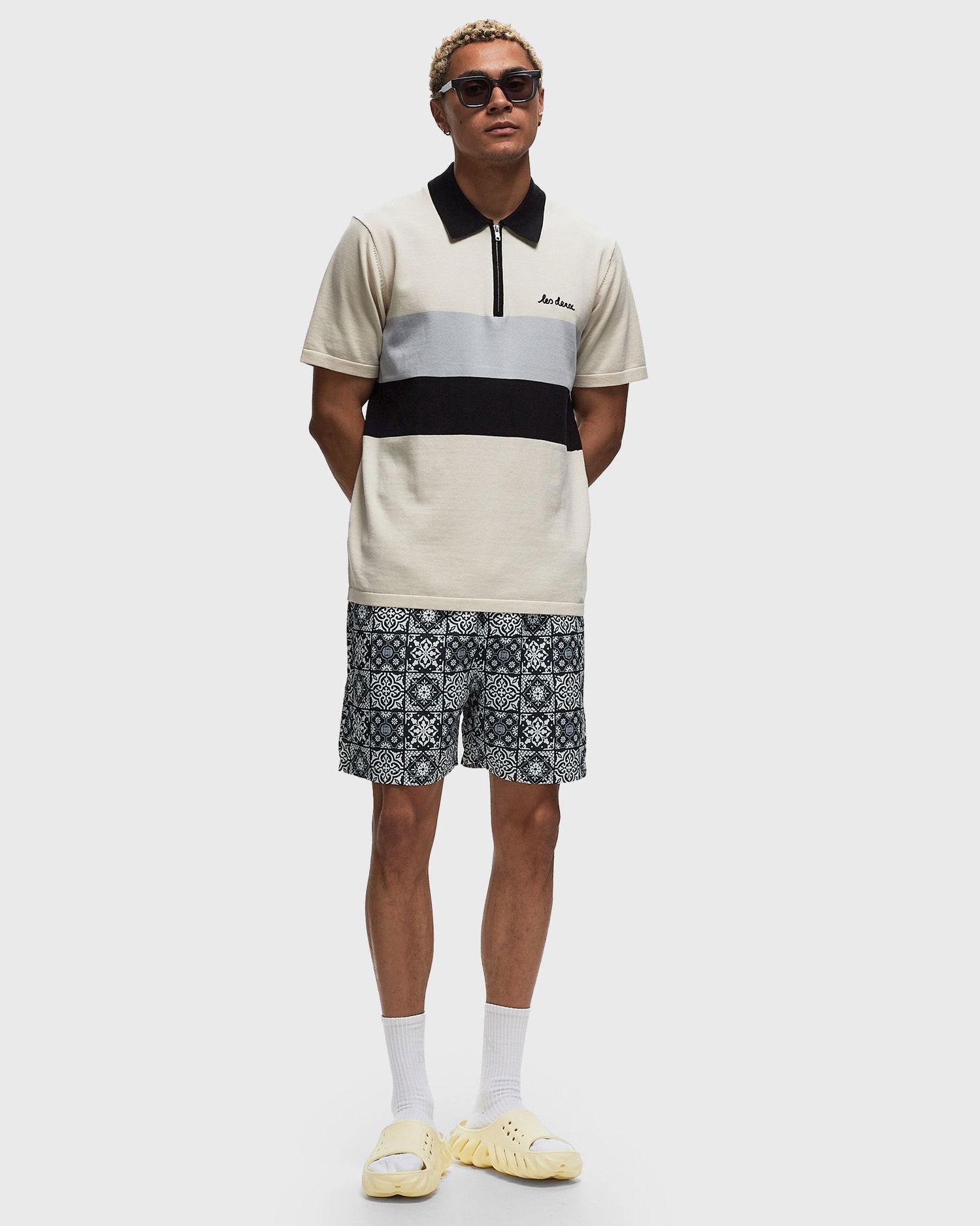 Badetøj Les Deux Stan AOP Swim Shorts 2.0 Blå | LDM540027-218460, 1