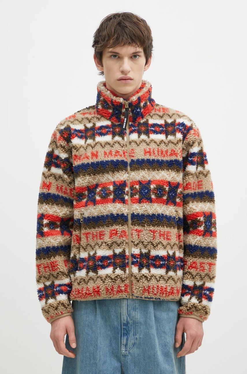Sweatshirt Human Made Human Made Nordic Fleece Jacket Flerfarvet | HM28JK039, 0