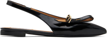 Tøj Moschino Moschino Buckled Bow Ballerina Flats Sort | MA11040C1M MJ0 000, 0