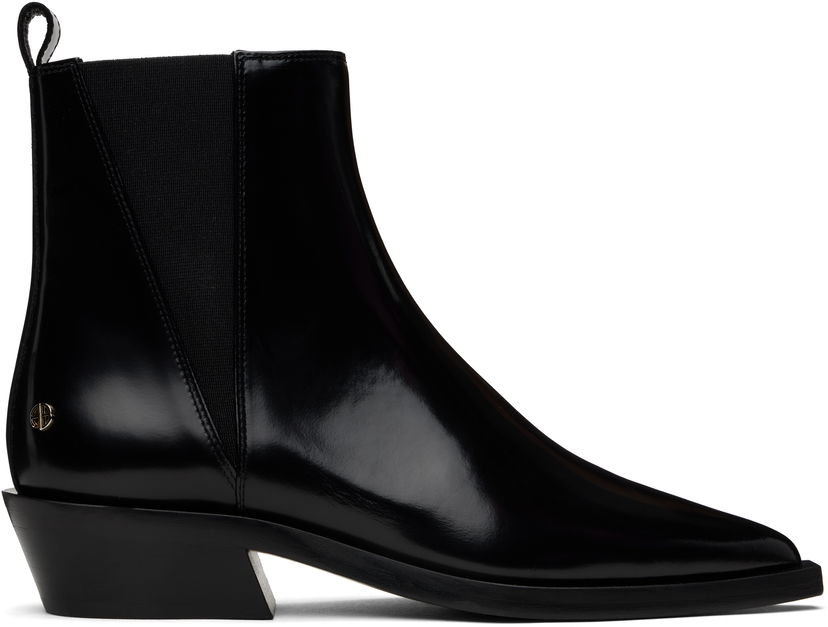 Tøj Anine Bing ANINE BING Bekah Flat Ankle Boots Sort | A-14-10196-050