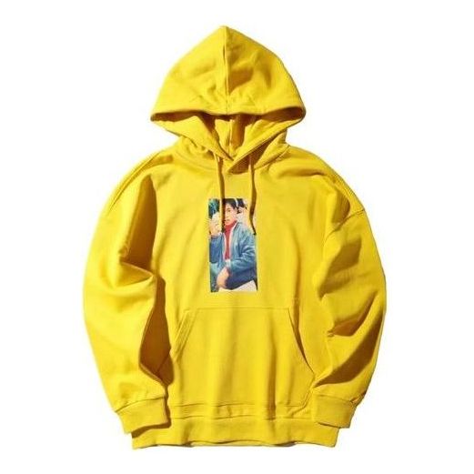 Sweatshirt Li-Ning Li-Ning Character Hoodie Gul | AWDNB63-2, 0