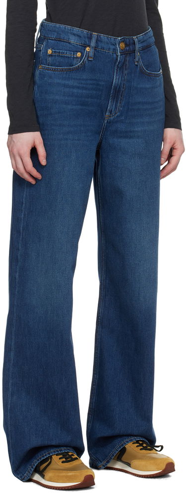 Jeans rag & bone Rag & Bone Indigo Logan Wide Leg Jeans Blå | WDD23F2935BOAN, 1