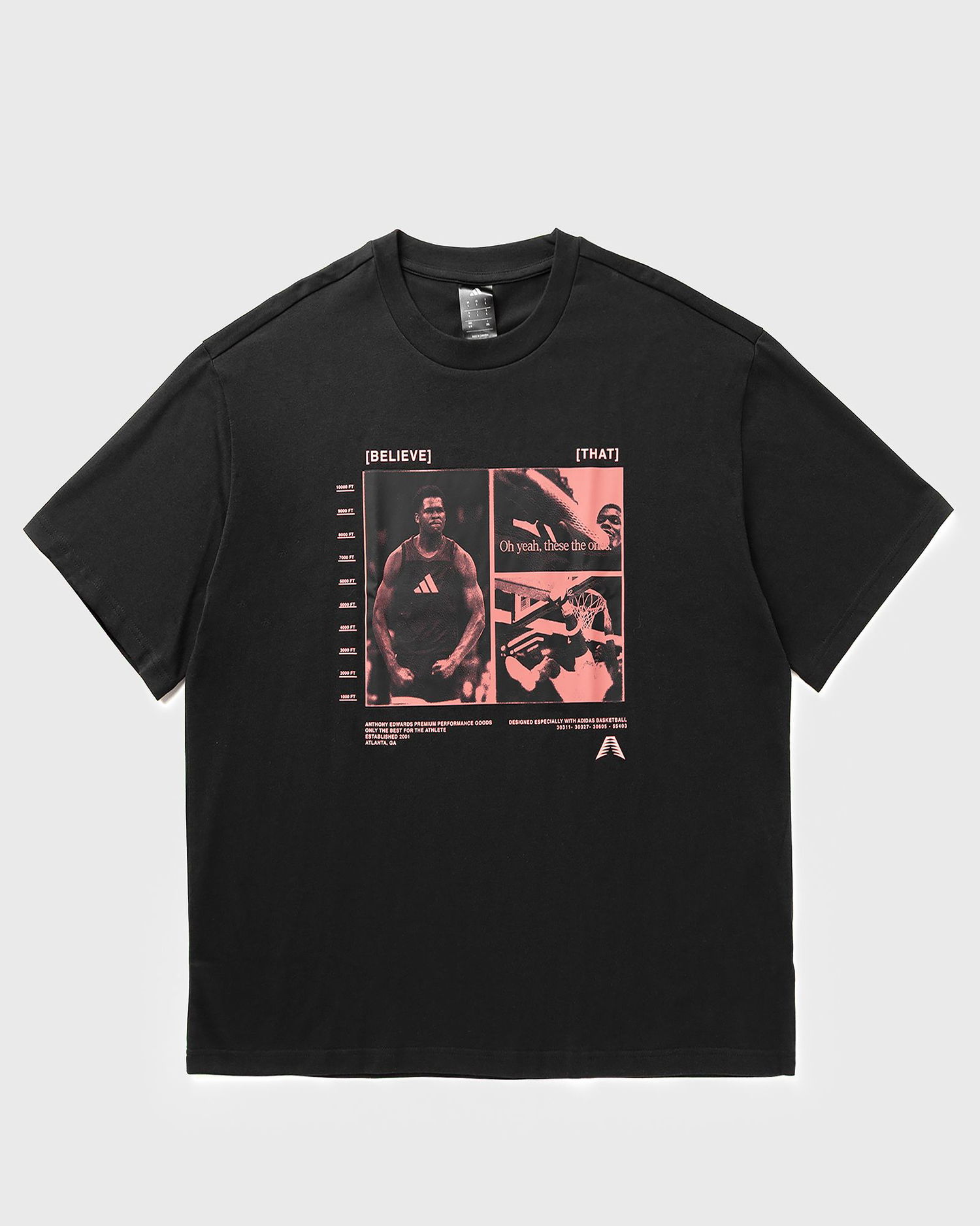 T-shirt adidas Performance Anthony Edwards Graphic T-Shirt Sort | JW2931, 1
