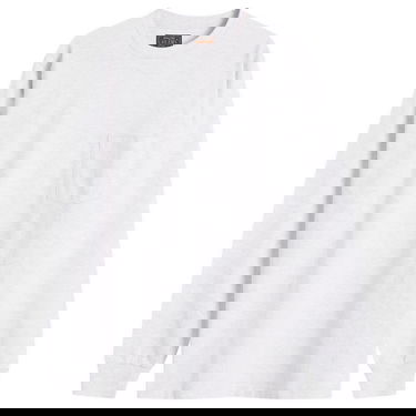 T-shirt BEAMS Beams Plus Long Sleeve Pocket T-Shirt, Size Medium Hvid | 3814-0066-156-12, 0