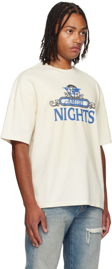 T-shirt AMIRI AMIRI 'Nights' Oversized T-Shirt Hvid | AMJYTE1207, 1