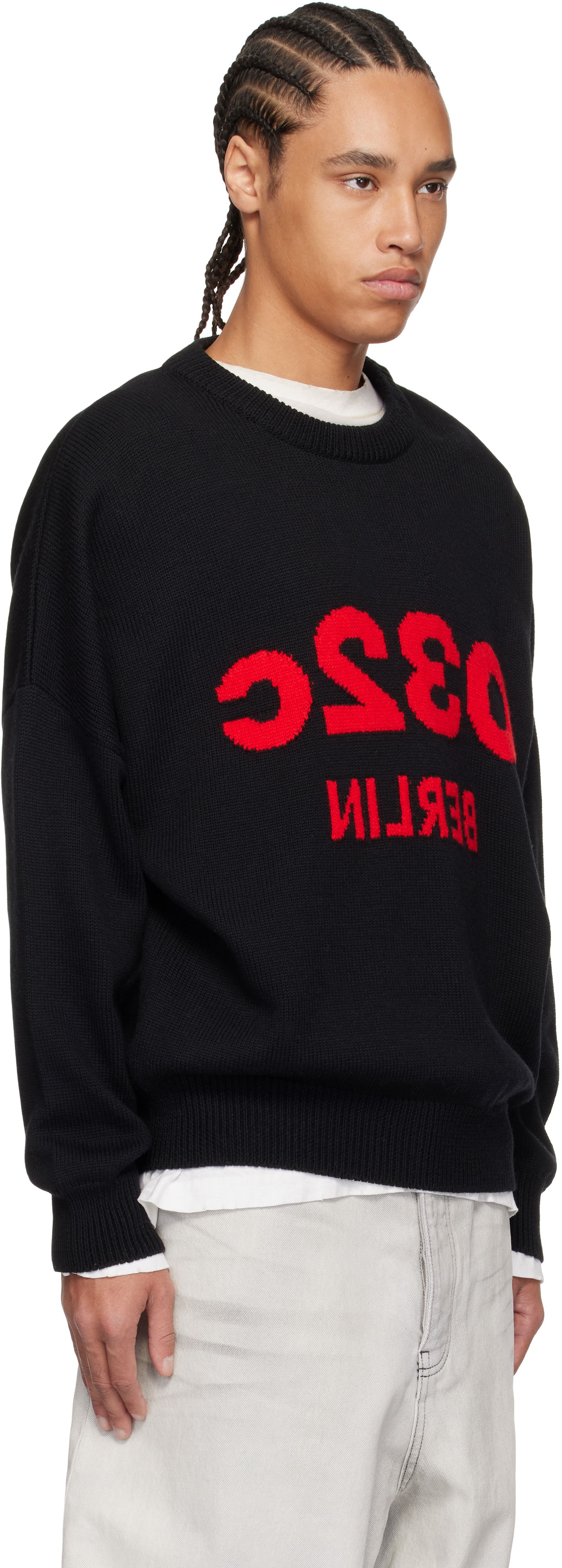 Sweater 032C 032c ''Selfie'' Knit Sweater Mørkeblå | S25-URK-1511-000, 1