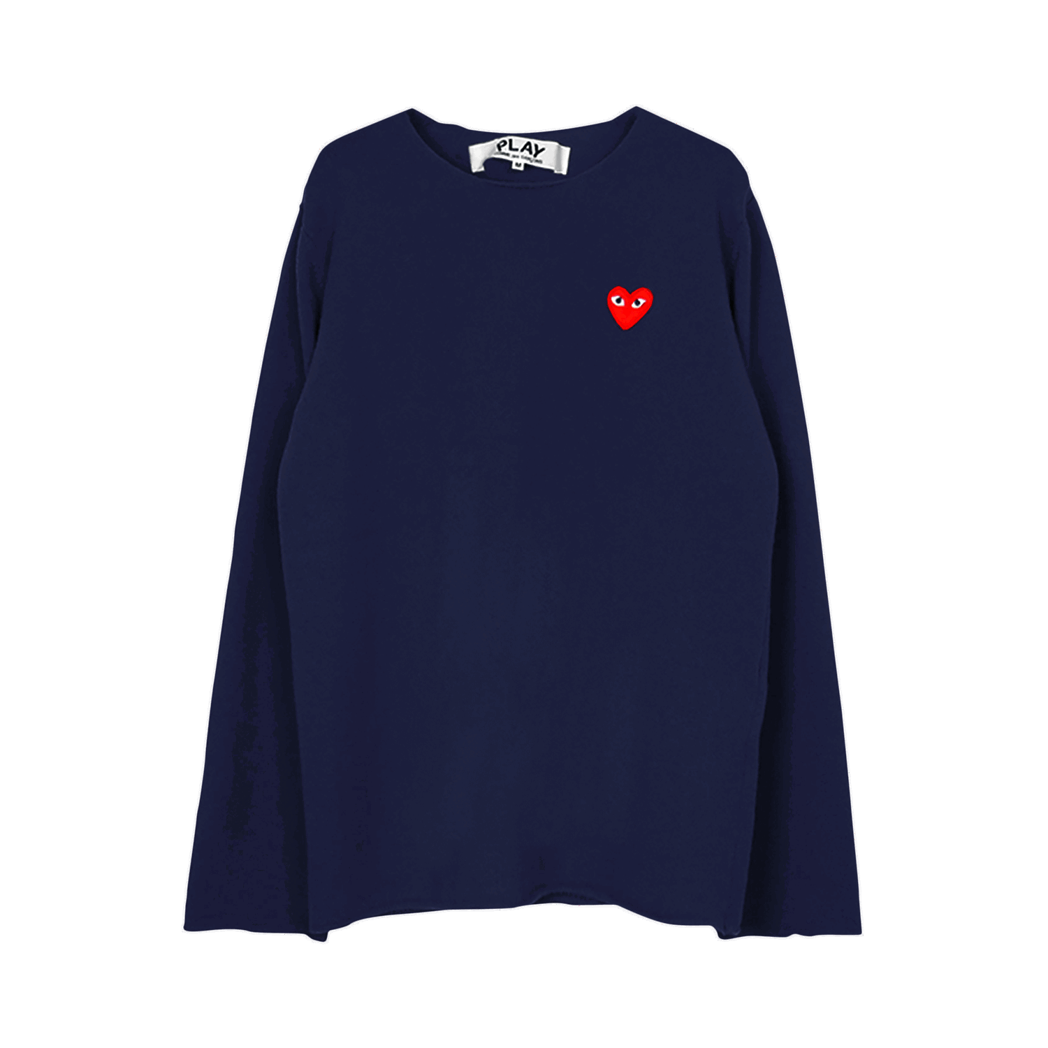 T-shirt Comme des Garçons PLAY V-Neck Crewneck Mørkeblå | az n068 051 2, 0