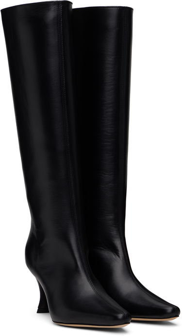 Sneakers og sko BY FAR Stevie 42 Tall Leather Boots Sort | 21PFSVIDBLSMC, 3