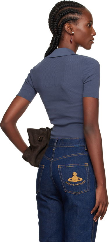 Polo skjorte Vivienne Westwood Vivienne Westwood Marina Knit Polo Blå | 18030040-Y003F-, 2