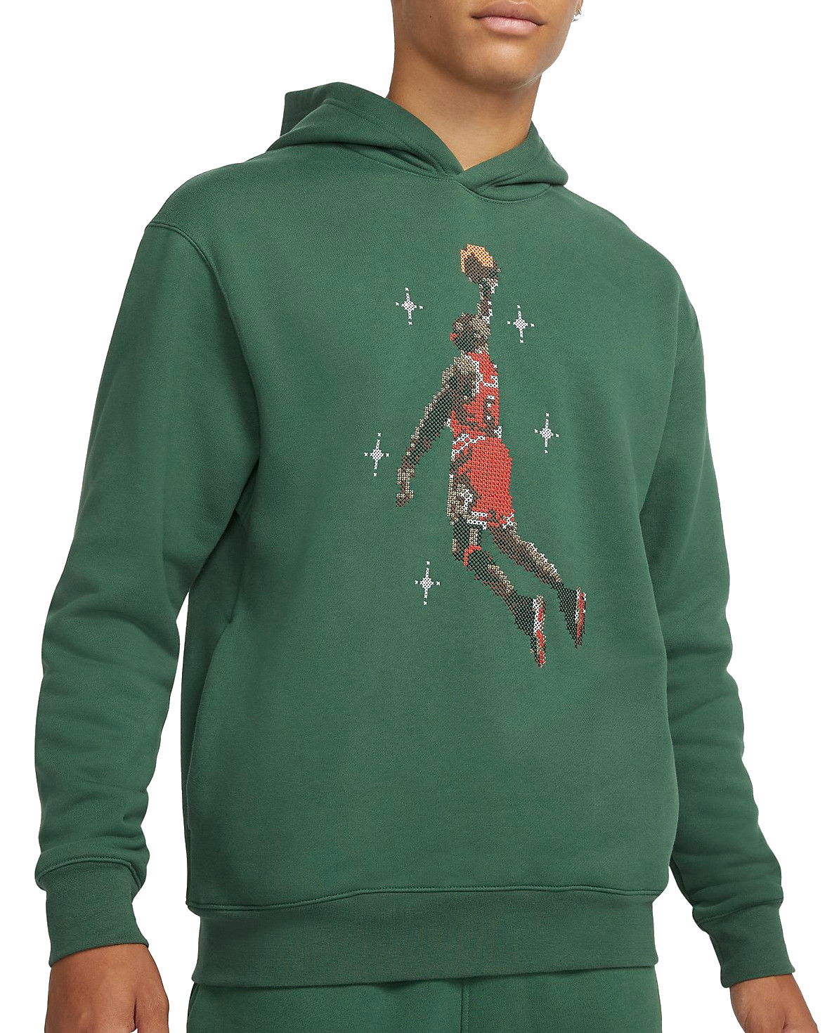 Sweatshirt Jordan Essential Graphic Fleece Hoodie Grøn | dc9713-333, 0