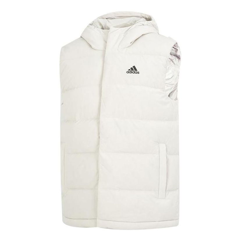 Vest adidas Originals Helionic Hooded Down Vest Hvid | HE1462