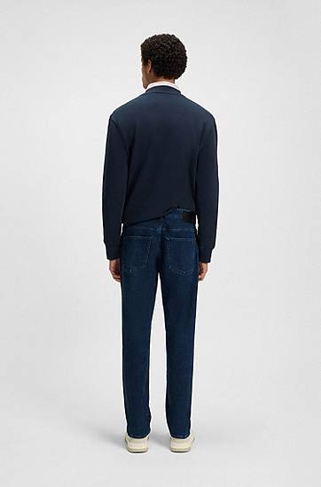 Jeans BOSS Maine Regular-Fit Comfort-Stretch Jeans Blå | 50544631, 1