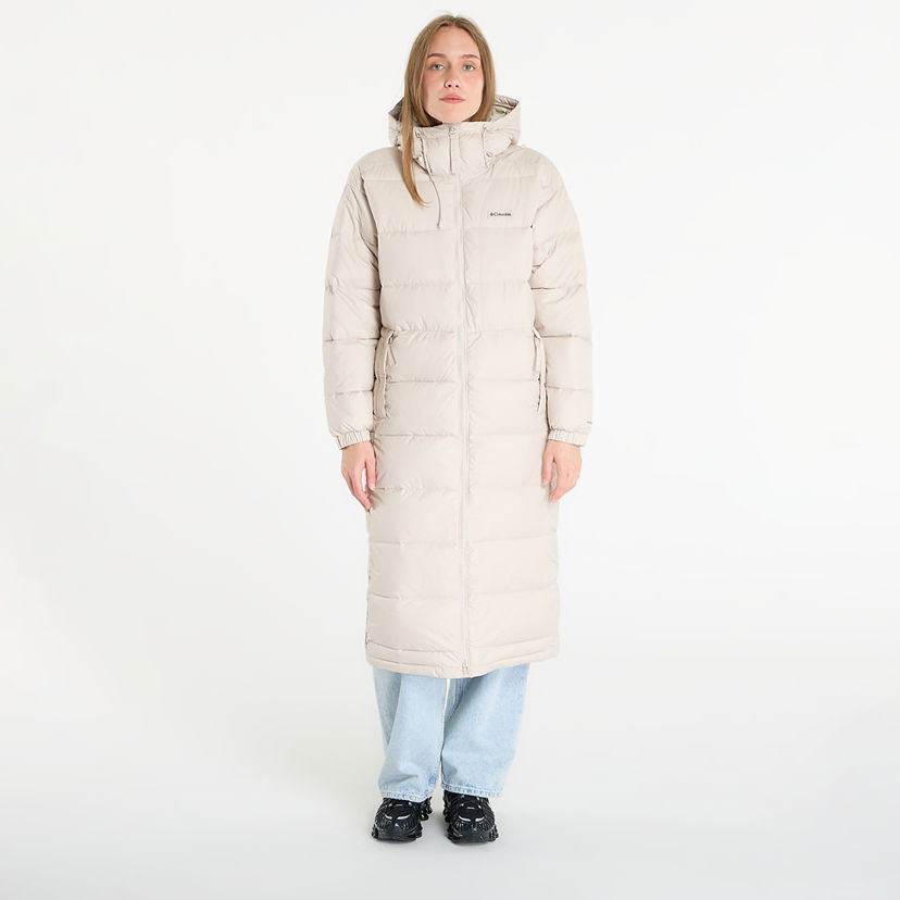 Puffer jakke Columbia Columbia Pike Lake III Long Down Jacket Beige | 2133543278