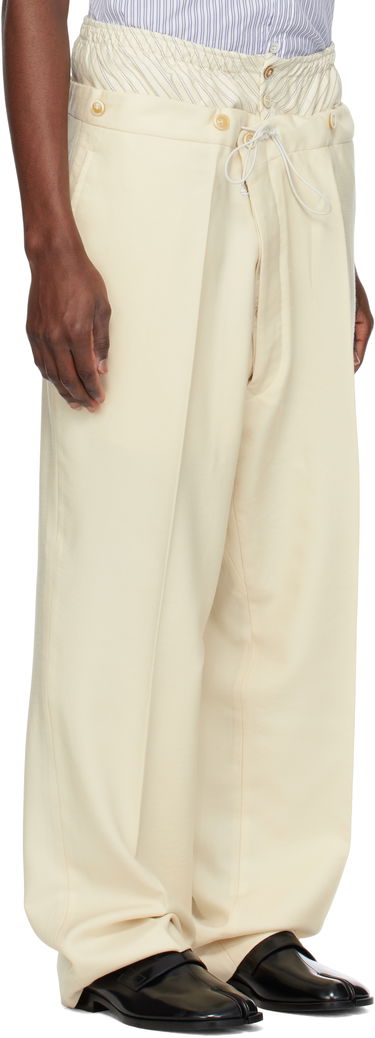 Bukser Maison Margiela Maison Margiela Layered Trousers Sort | S50KA0658 M35415, 4