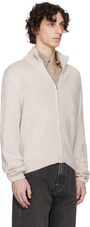 Sweater OUR LEGACY Our Legacy Float Funnel Zip Cardigan Beige | M2253FO, 1