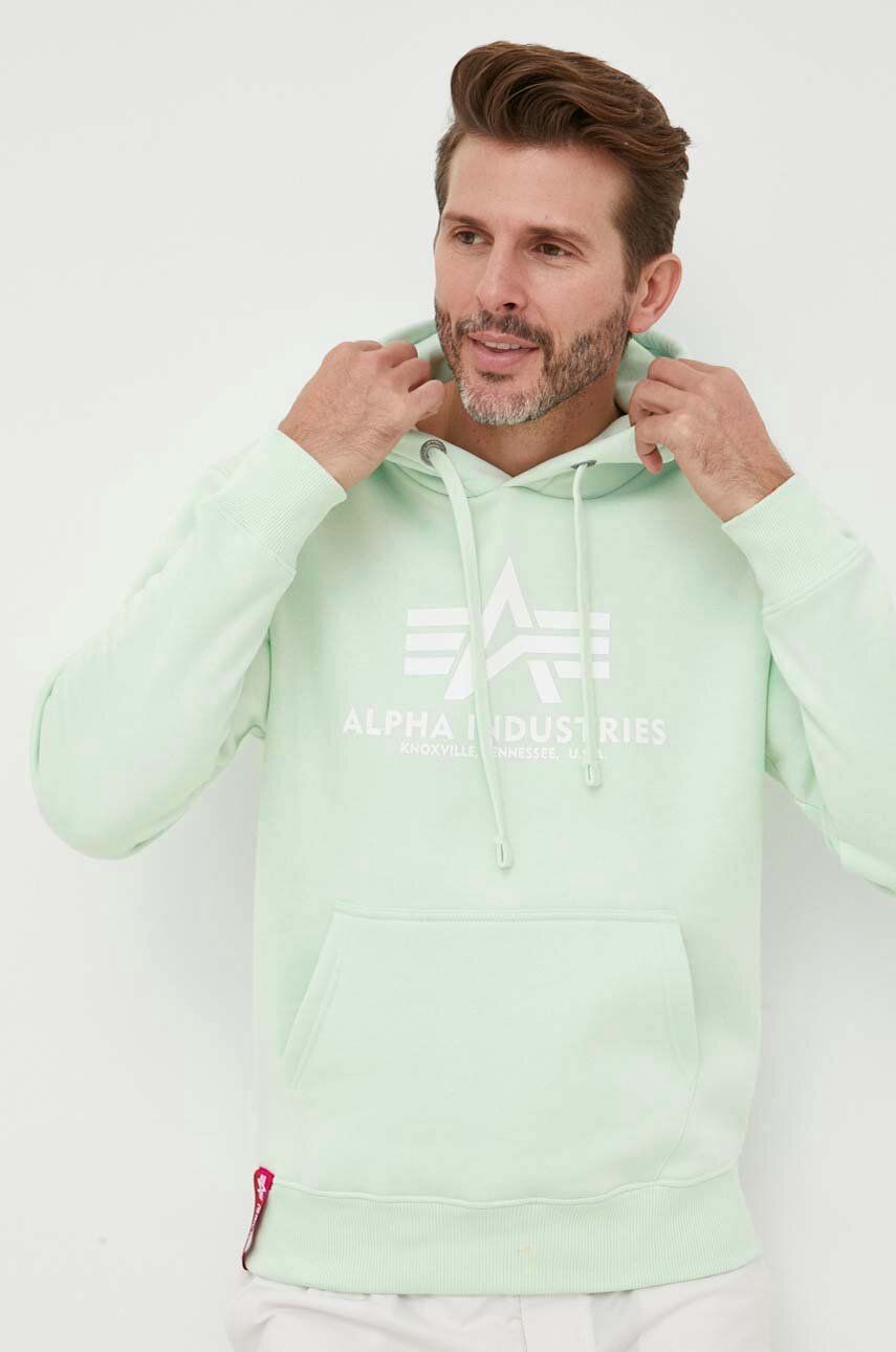 Sweatshirt Alpha Industries Hoodie Grøn | 178312.43, 0