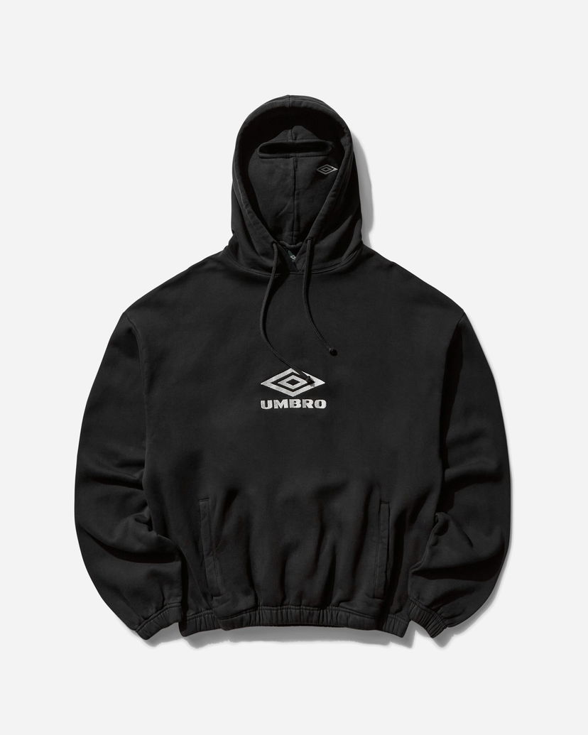 Sweatshirt Umbro Masked Logo Hoodie Sort | UBMW0216FA147 BLK0020