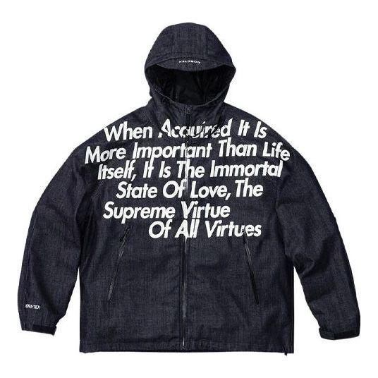 Vindjakke Supreme Denim Parka by  x JUNYA WATANABE COMME des GARÇONS MAN Blå | SUP-FW21-274, 0