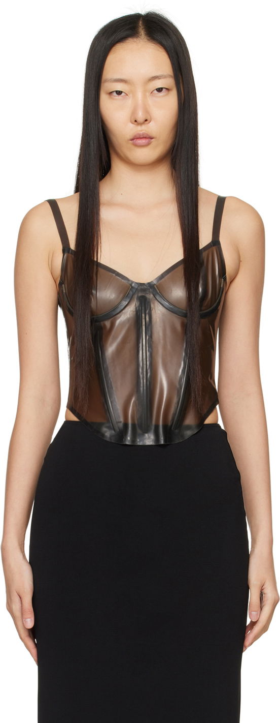Bh Miaou Miaou Kiko Corset Top Brun | 7075LTXSMB