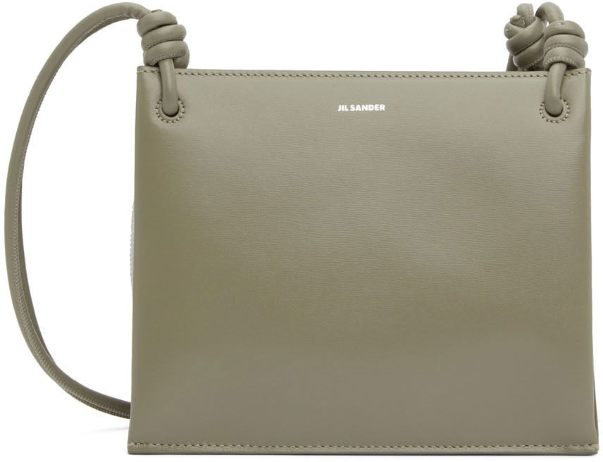 Skuldertaske Jil Sander Calfskin Small Shoulder Bag Beige | JSWU852664_WUB69192N, 0