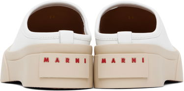 Tøj Marni Marni Pablo Sabot Slip-On Loafers Hvid | SNZW018502 P7226, 1