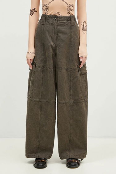 Cargo bukser KENZO Dyed Canvas Cargo Pants Brun | FE62PA0909GK.92, 0