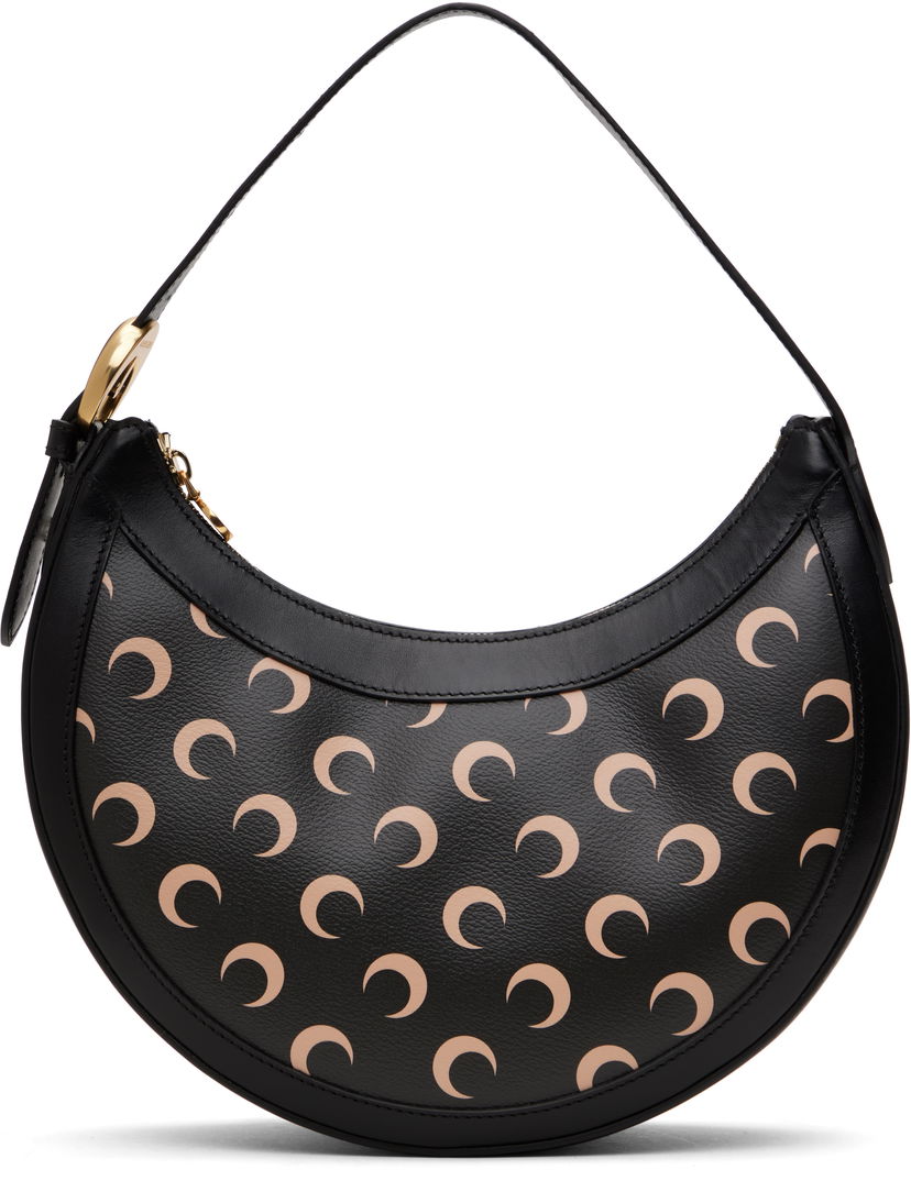 Håndtaske Marine Serre Marine Serre Moon Canvas Eclips Bag Sort | WBA020A RWOV0030
