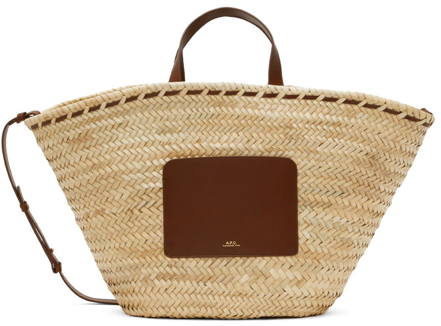 Mulepose A.P.C. Zoe Basket Tote Bag Beige | PLAAB-F61587, 0