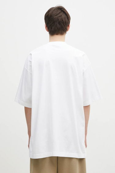 T-shirt VETEMENTS Embroidered Logo Oversized T-Shirt Hvid | UA66TR765W, 2