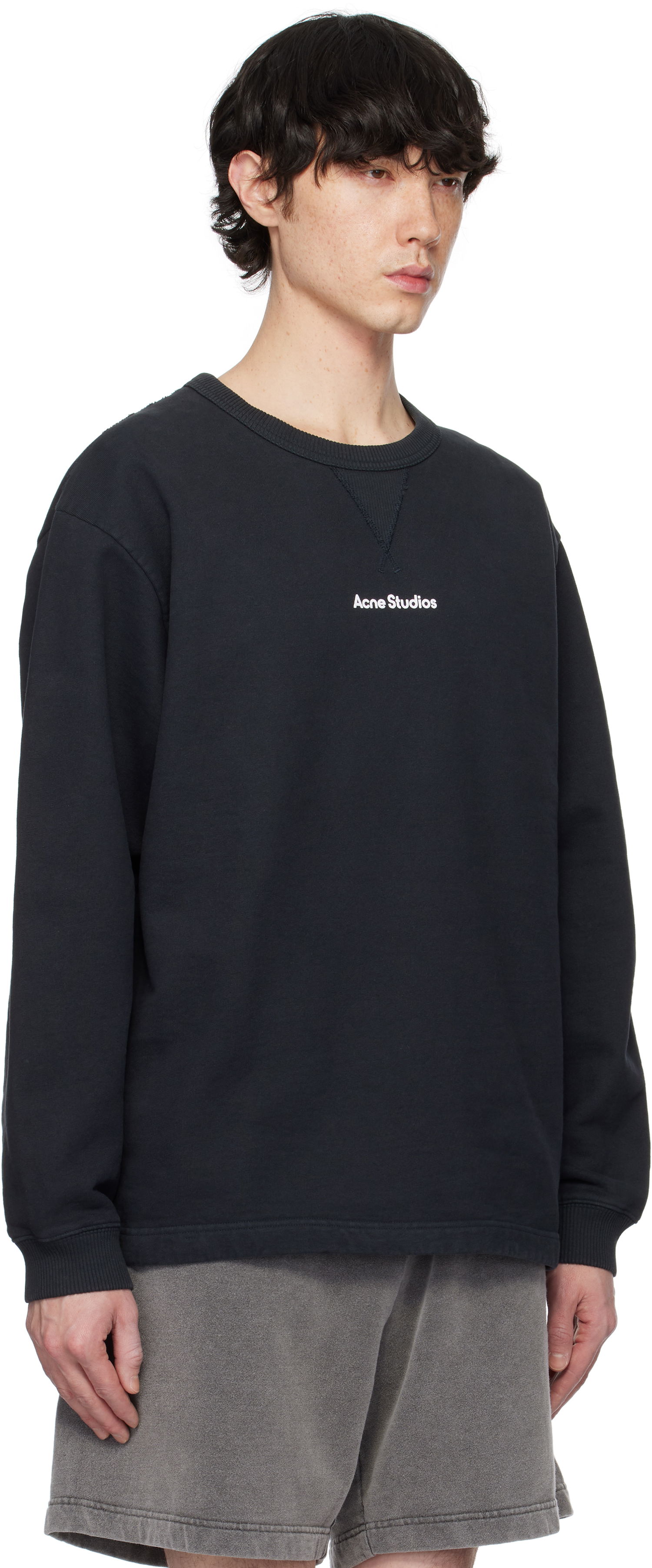 Sweatshirt Acne Studios Beige Relaxed-Fit Sweatshirt Beige | CI0169-, 1
