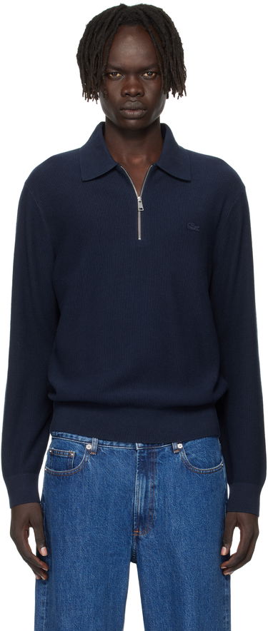 Polo skjorte Lacoste Lacoste Half-Zip Polo Mørkeblå | AH5187_166, 0