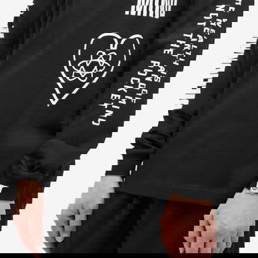 T-shirt BILLIONAIRE BOYS CLUB Multi Print Long Sleeve T-Shirt Sort | B24456-BLK, 5