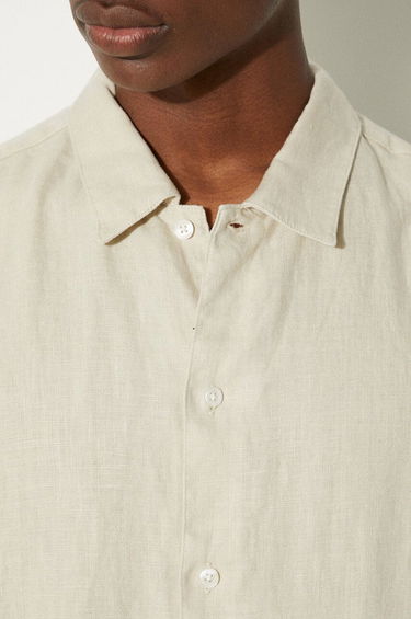 Skjorte Samsoe Samsoe Samsoe Samsoe Saavan Regular Fit Linen Shirt Beige | M24100052, 5