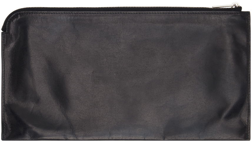 Tegnebog Rick Owens Leather Envelope Wallet Sort | RA01D0417 LSU, 1