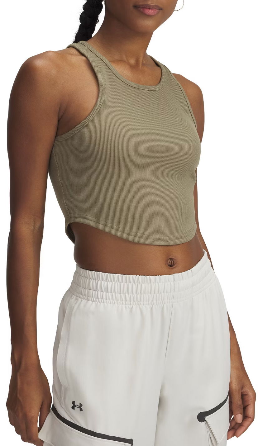 Tanktop Under Armour Under Armour UA Rival Rib Tank Top Grøn | 1389798-251