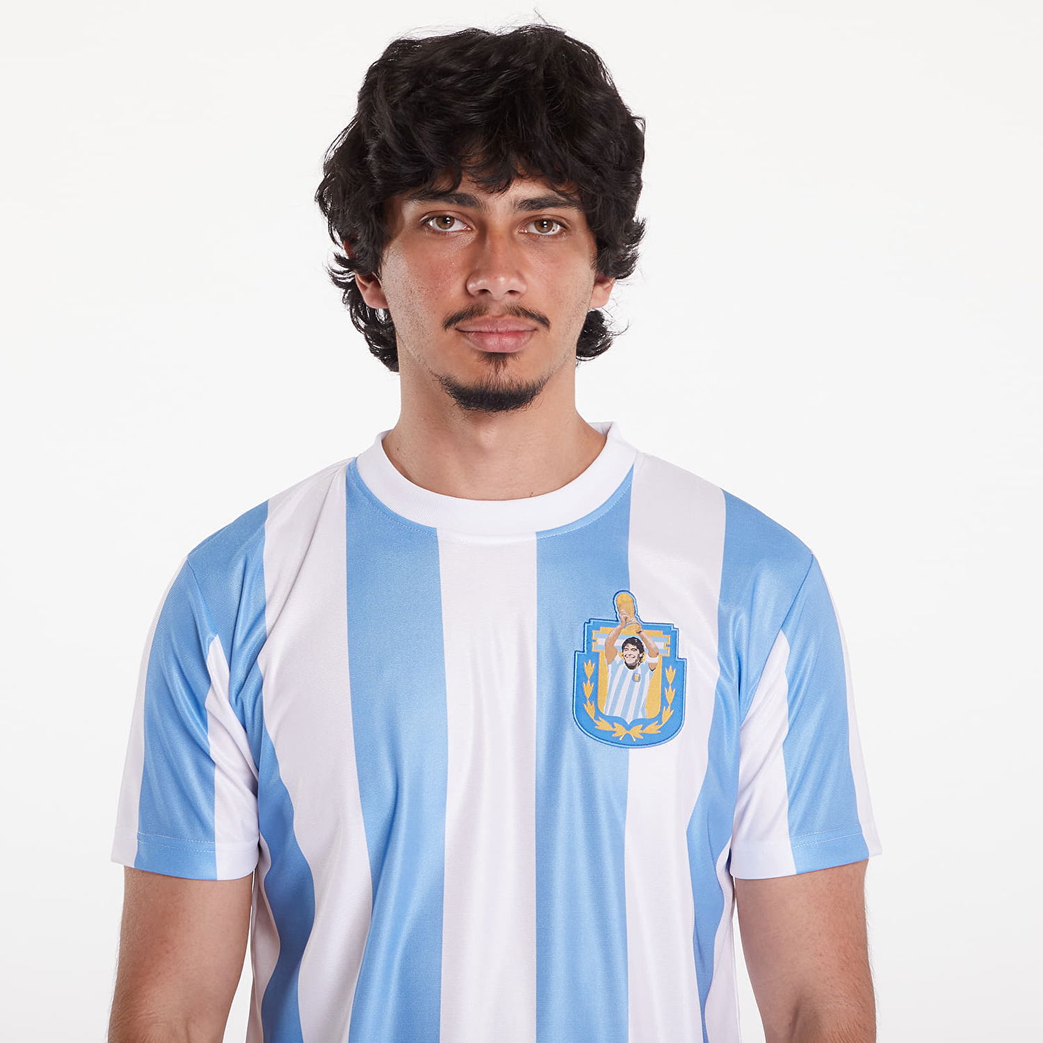 Jersey COPA Maradona Argentina 1986 Retro Football Shirt Blå | 423-002, 1