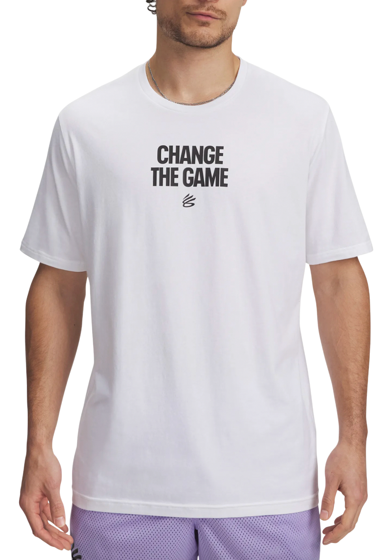 T-shirt Under Armour Curry Playable T-Shirt Hvid | 6007304-100