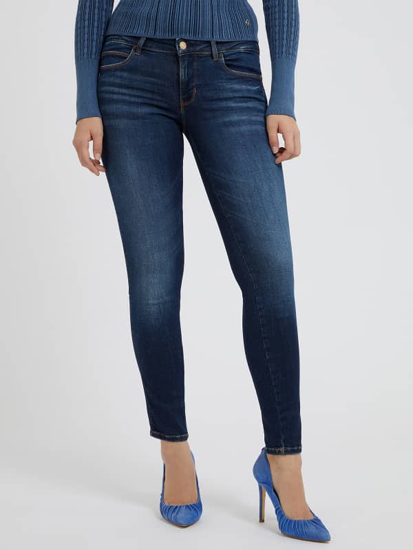Bukser og jeans GUESS Skinny Fit Denim Mørkeblå | W2YAJ2D4Q03, 0