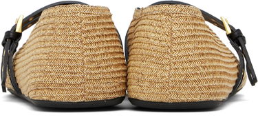 Tøj Alaïa ALAÏA Paper Straw Ballerina Flats Beige | AA3A058TK036, 1