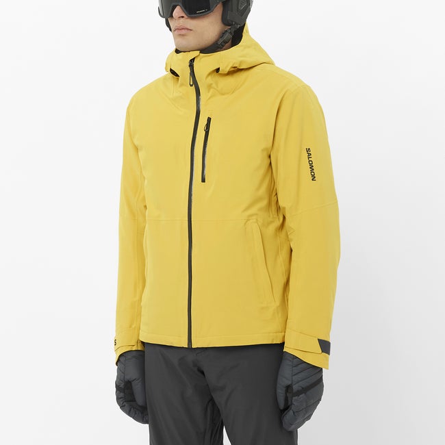 Jakke Salomon Highland Ski Jacket Gul | LC2602900, 0