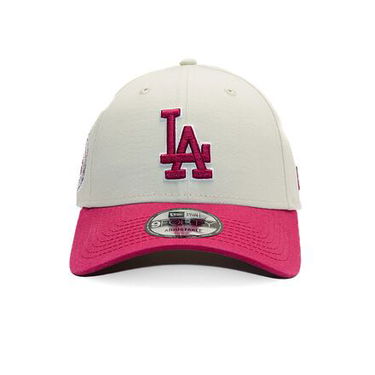 Kasket New Era New Era MLB World Series Patch 9FORTY LA Dodgers Adjustable Cap Beige | 60595243, 1