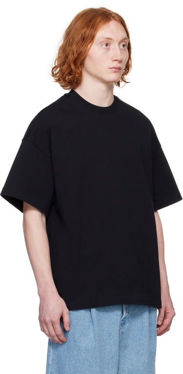 T-shirt Jil Sander Jil Sander Logo Flag Shoulder T-Shirt Sort | J22GC0195_J20244, 1