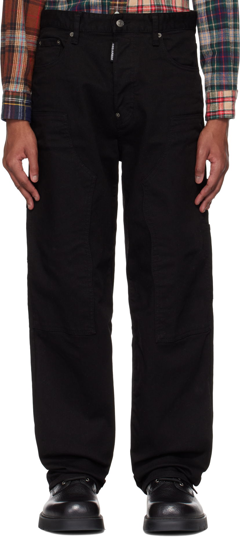 Jeans DSQUARED2 Dsquared2 'Black Bull' Loose Carpenter Jeans Sort | S74LB1673_S39781