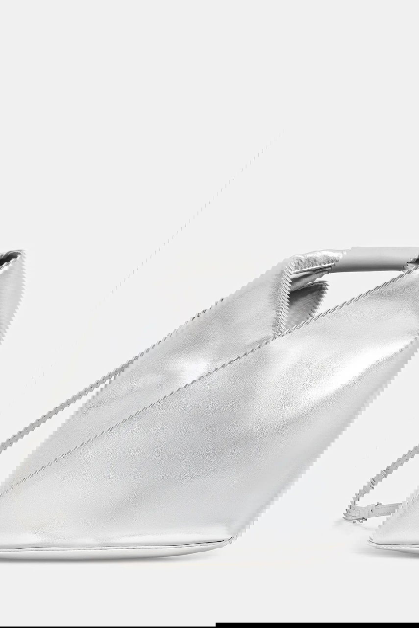 Håndtaske Maison Margiela MM6 Maison Margiela Metallic Crossbody Bag Metalisk | SB6WD0026.P8496.T9002, 0