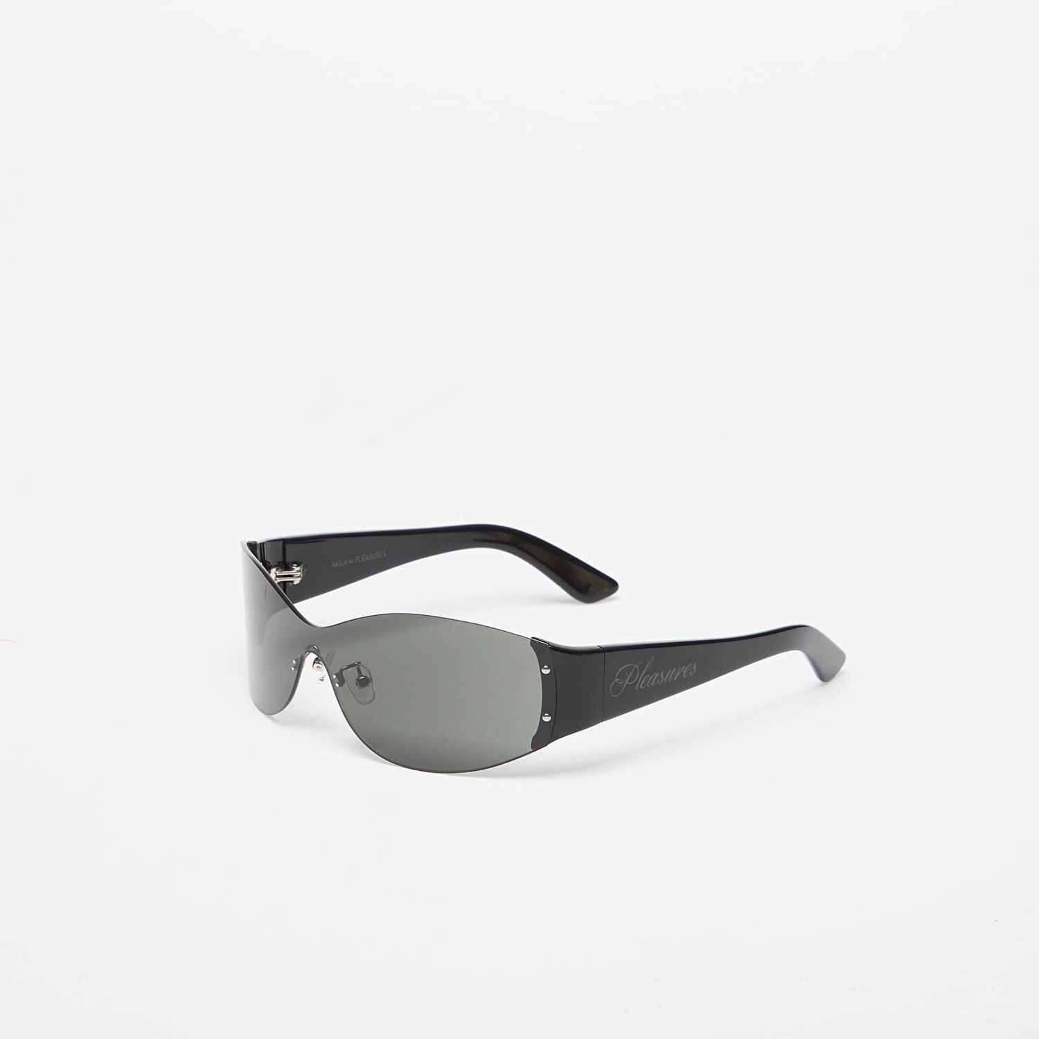 Solbriller Pleasures PLEASURES Bona Wrap Sunglasses Sort | P25SU042 BLACK, 1