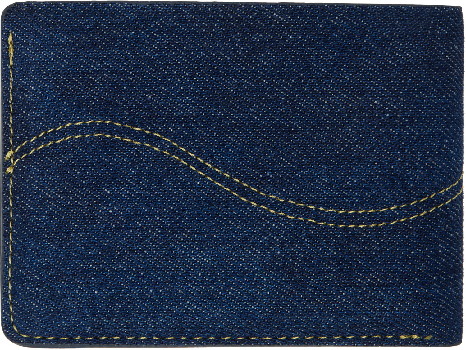 Tegnebog Dime Cursive Bifold Denim Wallet Mørkeblå | DIMEHO2431IND, 1