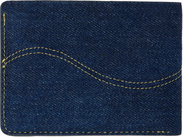 Tegnebog Dime Cursive Bifold Denim Wallet Mørkeblå | DIMEHO2431IND, 1